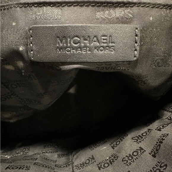 Michael Kors Black Monogram Tote - Picture 9 of 13